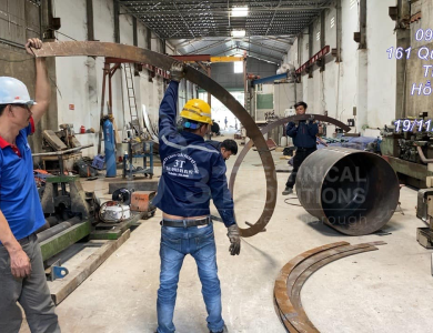 CÁNH TĂNG CỨNG ỐNG KHÓI CHO PTSC QUẢNG NGÃI