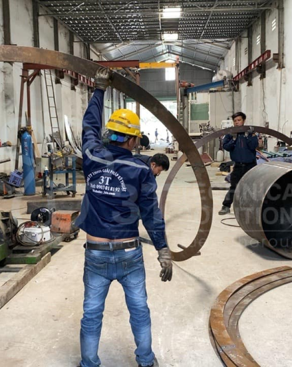 CÁNH TĂNG CỨNG ỐNG KHÓI CHO PTSC QUẢNG NGÃI